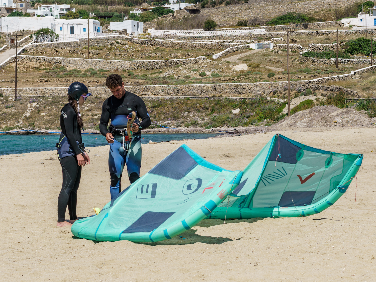 Kitesurfing lessons Duotone Pro Center Mykonos