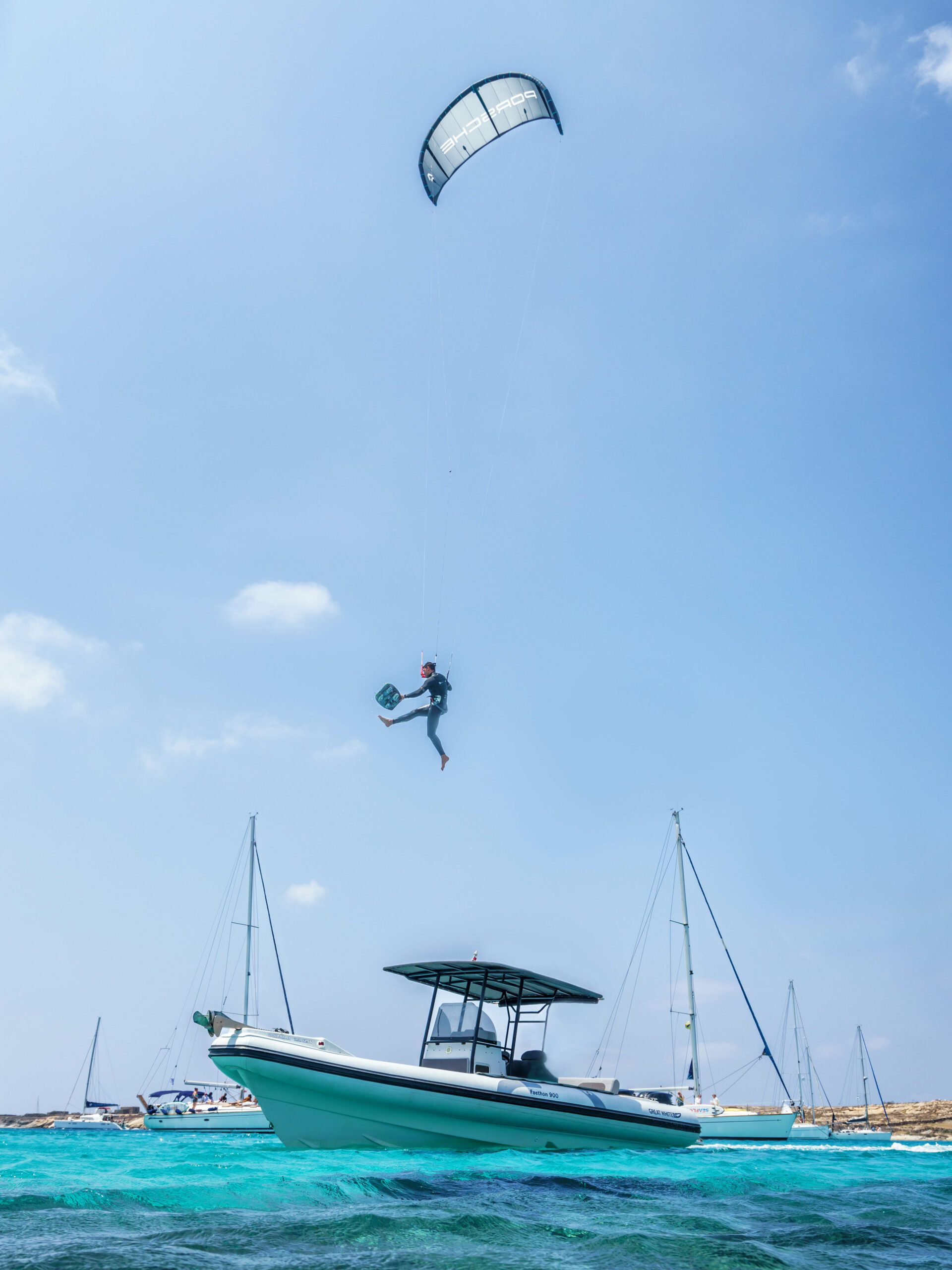 Water sports kitesurf photography